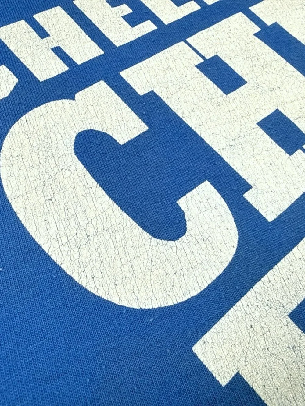 Vintage Champion 50/50 Cheerleader Graphic T-Shirt XL Royal Blue - Picture 3 of 9